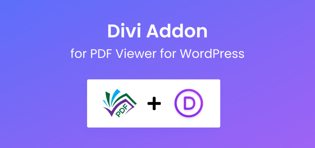 Divi PDF viewer for WordPress